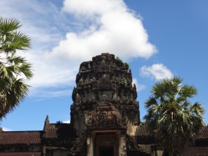 The entrance to the gatehouse of Angkor Wat