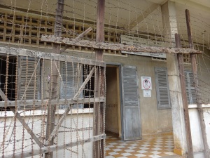 The entrance to the holding cells