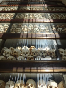 All the skulls organised over ten stories in height