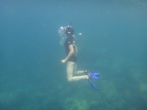 Snorkelling action shot!