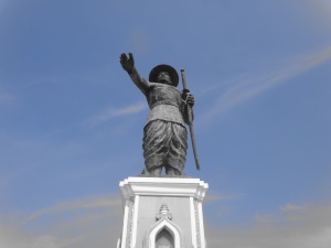 Watching over the Mekong is a statue of King Settathirath, the king who established Vientiane as the capital city in the 16th century