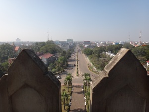 View from the top of the Patuxai Arch